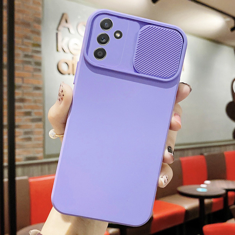 Samsung Galaxy A54 5G A14 5G A34 5G A24 4G A13 4G A12 A23 A32 4G A52s A52 A53 5G Lente De Câmera Deslizante Capa Flexível Para Celular Anti-Queda capa capinha