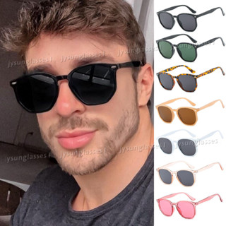 Retangular Clássico Estiloso Moda Quadrada Personalidade Selvagem Óculos Femininos Tendência Poligonal Unissex Arroz Prego Retro Armação De Sol