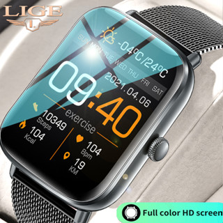LIGE Women Smartwatch Relógio Smart Watch Monitor De Frequência Cardíaca Relógios Esportivos Saúde Vida À Prova D