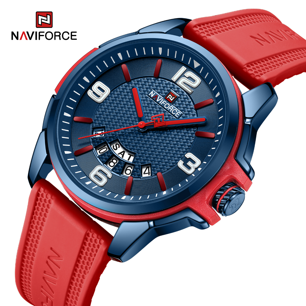 NAVIFORCE 9215 Relógio Casual De Moda Militar Popular De Silicone À Prova D'água - Watches