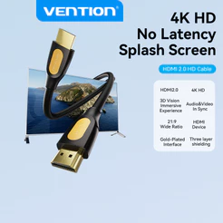 Venção Cabo HDMI 2.0 Macho Para 4K HD De Alta Velocidade 18Gbps 4K 3D 1080P HDTV/Switch/XBox
