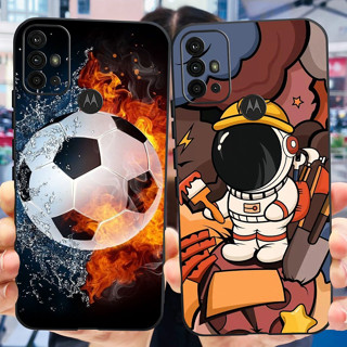 Motorola Moto G20 Capa Telefônica De Silicone Macia De Futebol Astronauta Caixa Pintada Para G10 G30 g 20 Caixas