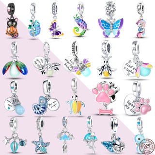 925 Pingente Camaleão Firefly Série Animal De Prata Esterlina Adequado Para Pulseira Feminina Original Pan Charming Women