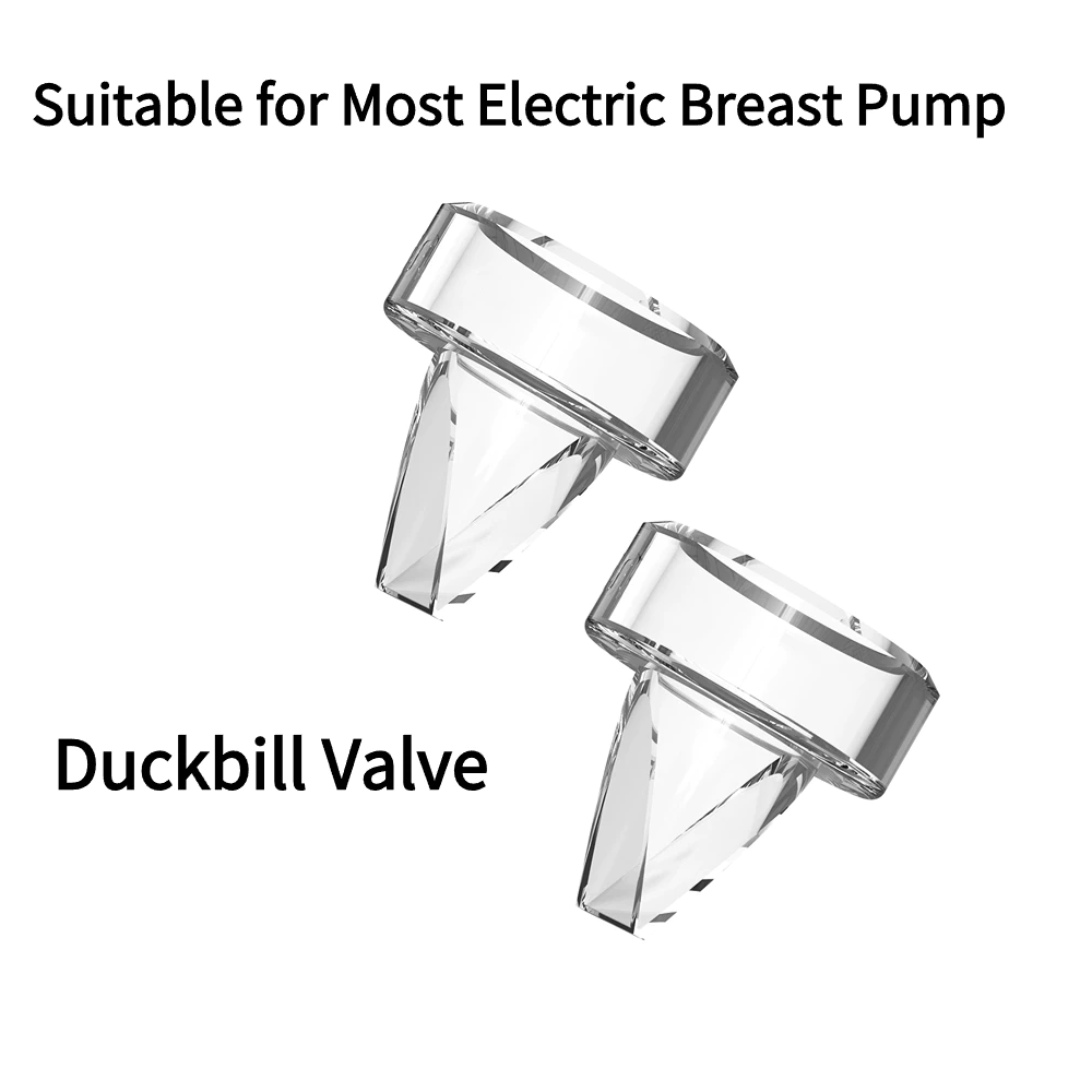 2PCS Válvula De Pato Universal Bomba De Peito Elétrica Acessório De Substituição Silicone Macio Para Mais Usável