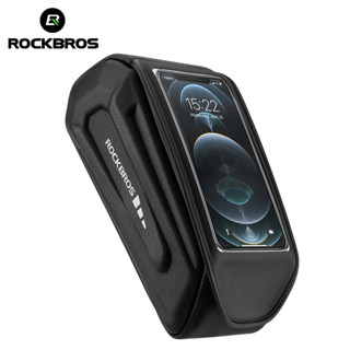 ROCKBROS Saco De Bicicleta Frontal Com Guidão Tela Sensível Ao Toque De Grande Capacidade MTB Para Ciclismo De Estrada Concha Dura