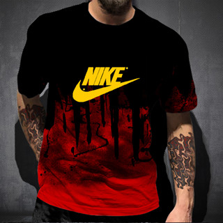 2023 Novo Estilo Influenciador Característico Moda 3D Gradiente Cor Homens Mulheres Camiseta Estilo Rua Trendy