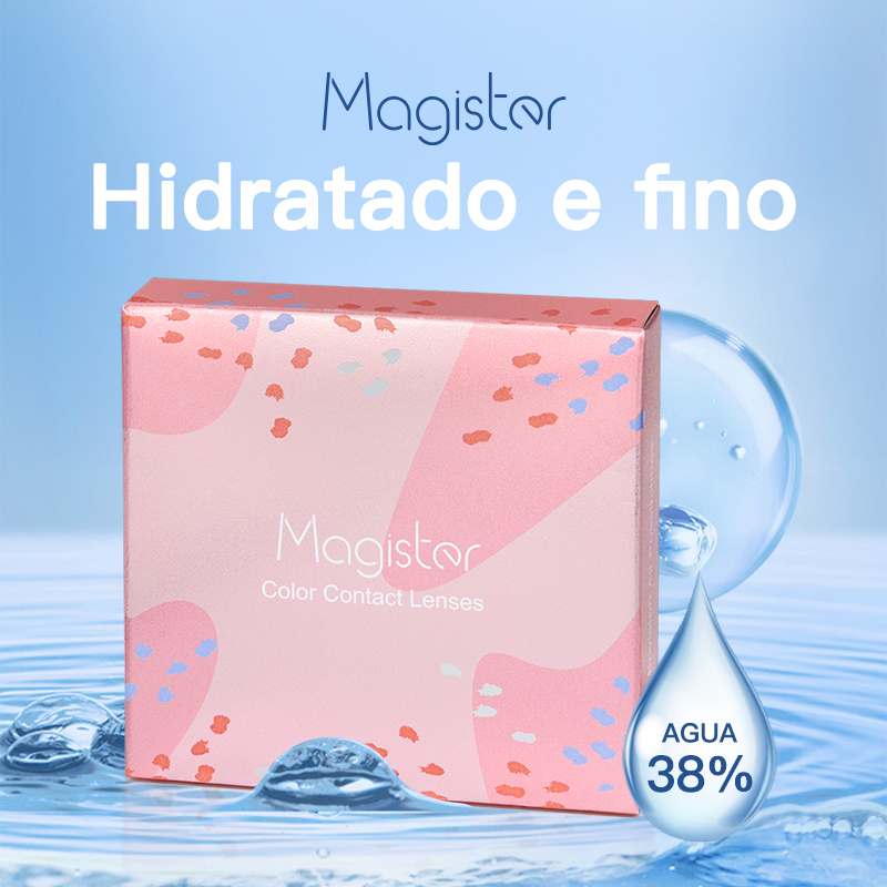 Lente De Contato Magister Com Grau-1,00 Até-10,00 Myopia Semi-Anual 14,0mm 1 Par 2 Peças Suaves em Oferta na Shopee