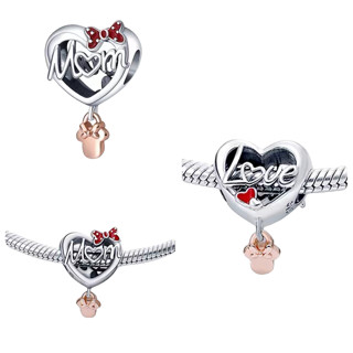 Berloque Charme Encanto S925 PrataPan Pulseira de Prata Pingente Pulseira de Prata Pingente Família Amor Meninos Meninas Recém-casados Casais Românticos Pingente de Encanto de Casamento
