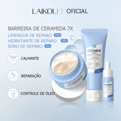 LAIKOU 7X Ceramide Barrier Repair Serum Moisturizer Reduzir Linhas Finas Hidratação Profunda Reparação Da Pele