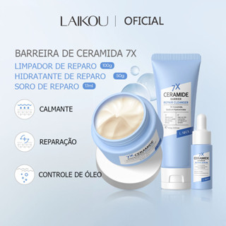 LAIKOU 7X Ceramide Barrier Repair Serum Moisturizer Reduzir Linhas Finas Hidratação Profunda Reparação Da Pele