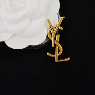 Moda Antiga Senhoras Douradas Novo Estilo YSL Broche de Luxo Leve100194