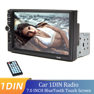 Rádio De Carro 12V Bluetooth 1 Din MP5 Player 7 Polegadas Tela Touch Mirro Link USB TF AUX em Oferta na Shopee