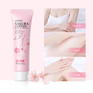 LAIKOU Japão Sakura Creme Branqueador Para As Axilas Remover Melanina Reparador Hidratante 30g