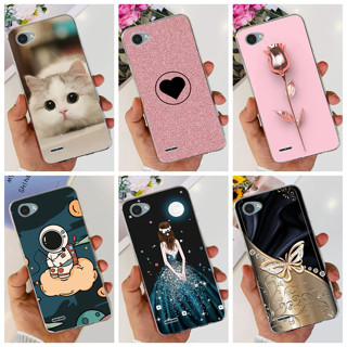Lg q6/Plus Caixa Alfa Novo design 2023 TPU Space man heart Capa Pintada Para Q 6 X600 X600K X600S