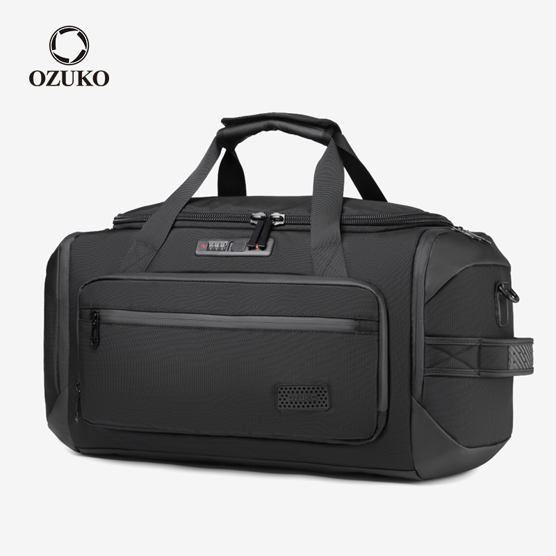 OZUKO Bolsa De Viagem De Grande Capacidade Com Bolso Para Homens À Prova D'água