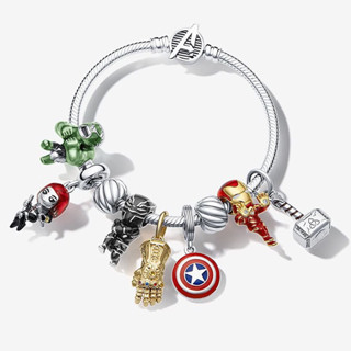 [Entrega 24 Horas] S925 Prata Charme Encanto pingente Oferta de tempo limitado PAN Marvel Bracelet Set DIY Bracelet