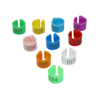 100 peças 6mm anel de pé de pombo aves pombo pássaro papagaio clipe anel pé NO.001 ~ 100 em Oferta na Shopee