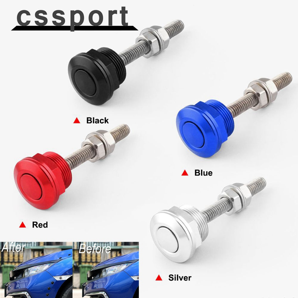 1 Pc Universal 22mm Car Push Button Bonnet Hood Pin Lock Clip Kit Quick Release Latch Engine Bonnets Auto Acessórios em Oferta na Shopee
