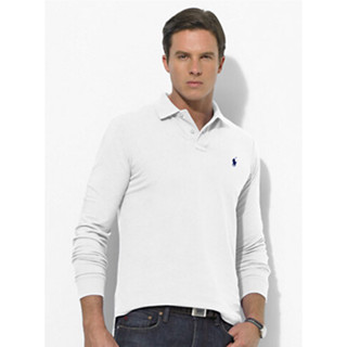 Novo RL Camisas Polo Homem Clássico Moda Cavalo Pequeno Camisa Manga Longa Bordado Pony Men Top