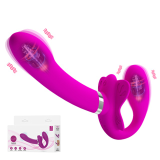 HW 10 Freqüências Dilldo Feminino Sem Alças Vibrador Duplo Para Estimulador De Ponto-G Brinquedos Sexuais Adultos em Oferta na Shopee