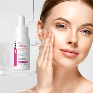 QUIYUM 1 % Retinol Soro De Rugas Suaves Hidratante Essência Nutritiva De Aperto De Poros Brilhante 17ml