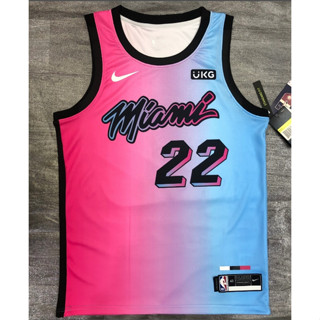 Versão Prensada A Quente Camisa NBA Miami Heat # 22 De Basquetebol butler