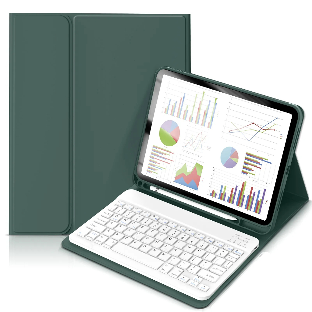 Capa De Teclado Bluetooth Para iPad Air 4 5 10.9 " 10 11 Pro 11 10.2 11 M2 M3 Com Slot Lápis em Oferta na Shopee