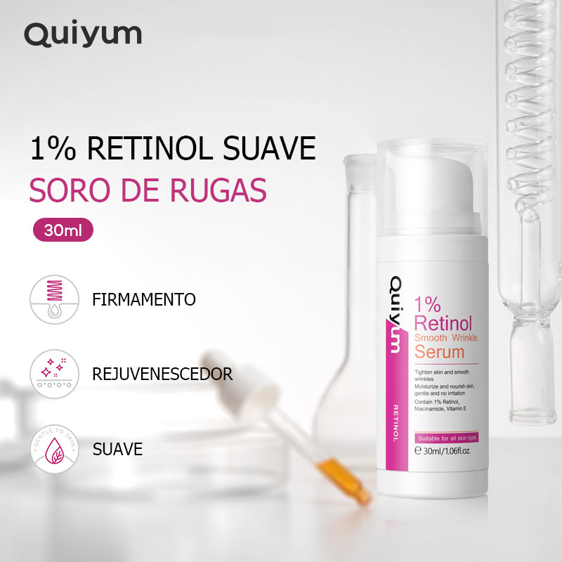 QUIYUM 1 % Retinol Soro De Rugas Suaves Apertar Da Pele Nutrir 30ml - Beauty