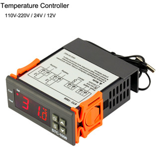 1 pc STC-1000 Controlador De Temperatura 10A Display Digital LED DC12V/24V/AC110V-220V Termostato De Aquecimento Incubadora Faixa (-50 ~ 99 ° C)