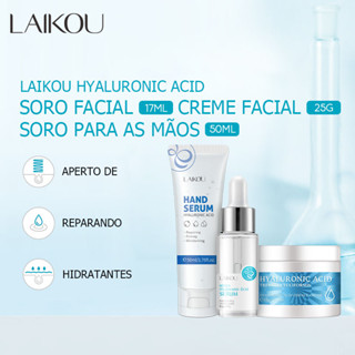 LAIKOU Conjunto De Creme De Ácido Hialurônico Para Remover Manchas Escuras/Revitalizantes/3pçs