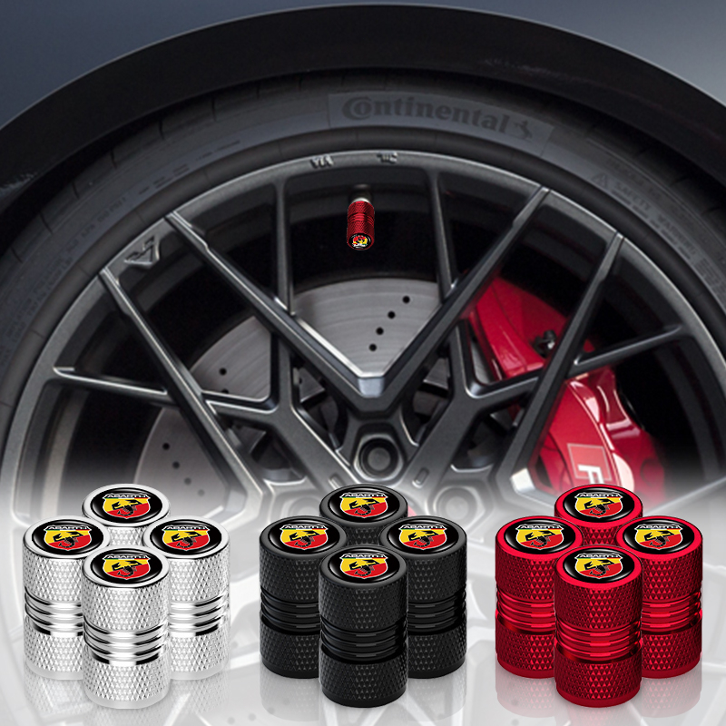 4pcs Design Roscado Com Estilo De Pneus De Carro Tampa Anti-Vazamento Logotipo 3D Da Válvula Roda Do Para FIAT ABARTH 500 500L 124 Spider Coupe Panda Doblo Qubo Tipo
