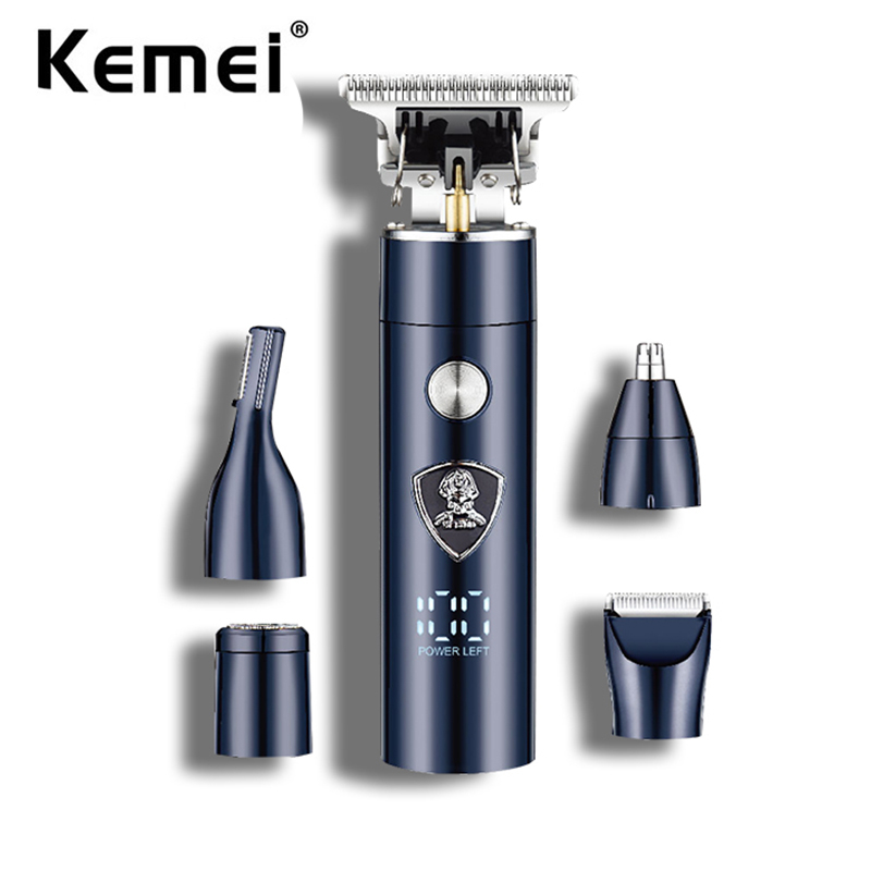 Kemei 5 Em 1 Aparador De Cabelo Multifuncional Sem Fio Com Barbeador Elétrico Recarregável Homem De Orelha em Oferta na Shopee