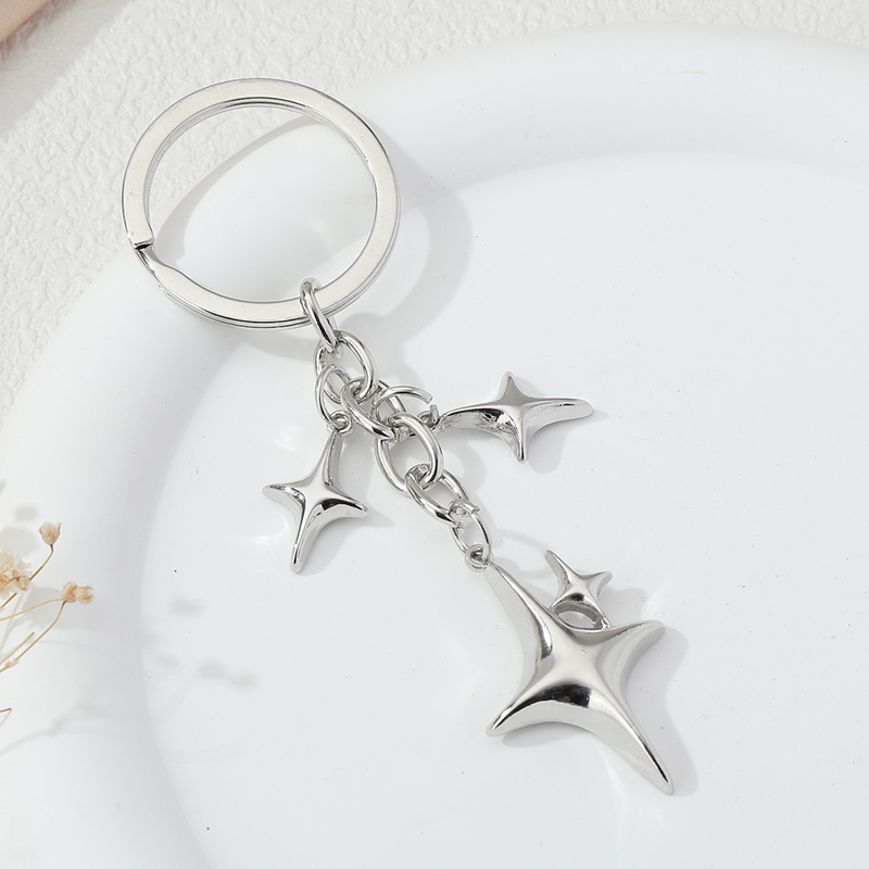 Chaveiro Y2K Star Moon Chaveiros Estrela Da Lua Pretty Ring For Friends Gift em Oferta na Shopee