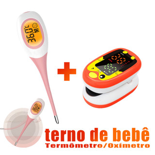 Termômetro Eletrônico Medidor Digital De Oxigênio No Sangue 8 Segundos Medição Rápida Crianças Adulto Cabeça Macia Oral Armpit Baby