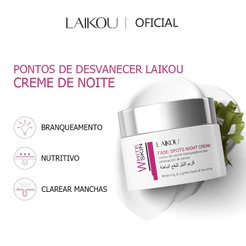 LAIKOU Idratante Facial Niacinamida Fade Spots Creme Noturno Claregar Manchas Hidratante Night Cream 50g