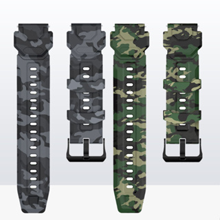 22mm/20MM Pulseira De Relógio De Camuflagem Para C20 C21 Tanque Smartwatch Inteligente De Substituição De Silicone Camo em Oferta na Shopee