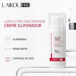 LAIKOU 99,6 % Niacinamida Creme Facial Clareador Manchas Hidratante Pele Brilhante 30g