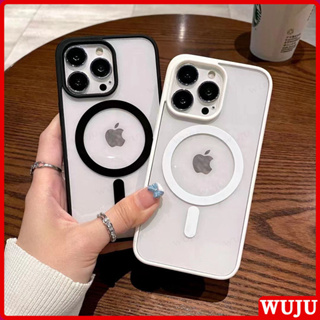 WUJU Carregamento sem fio magnético Case Capa Capinha De Celular Para iPhone 17 11 12 13 14 15 16 Pro XS Max XR Plus Air em Oferta na Shopee