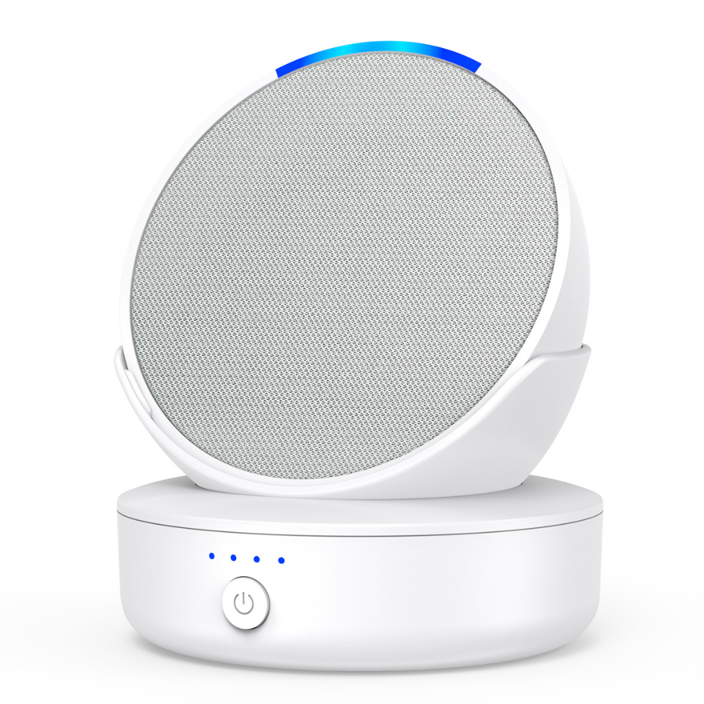 Base De Bateria Portátil 5000mAh Compatível Com Echo PopPower Bank Para Suporte De Alto-Falante Inteligente em Oferta na Shopee
