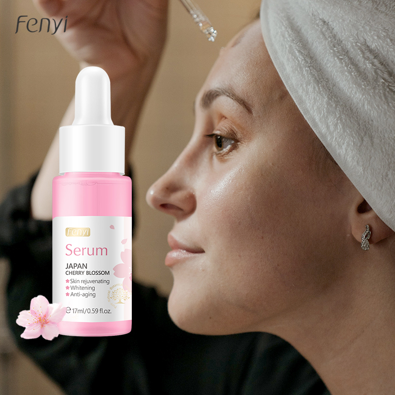 Fenyi Óleo De Vidro Anti-Idade Com Flor De Cerejeira Sakura Essência 17ml - Beauty