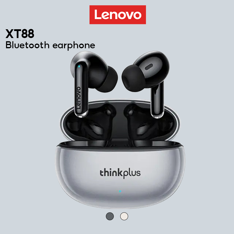 Lenovo XT88 Wireless Mini Bluetooth Headphones Dual Stereo Inteligente Redução de Ruído Baixo Toque Esportes Jogos Fones de Ouvido Bluetooth 5.3