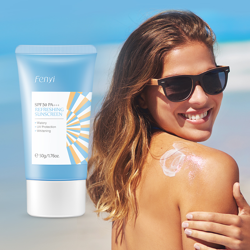 Fenyi Protetor Solar Refrescante Clareador SPF50 + PA + + Proteção UV Aquoso 50g - Beauty