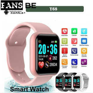 Y68 D20 Novo Macaron Relógio Inteligente Colorido Da Moda Fitness Bracelete Rastreador De Frequência Cardíaca Bluetooth Smartwatch