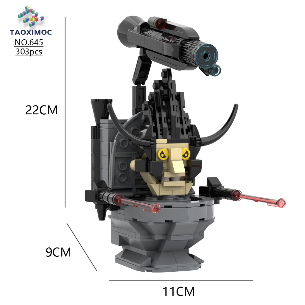 Cerca de 500PCS Montagem de blocos de construção Compatível com brinquedos Toiletman e Monitor Thor Titan Monitor Conjunto completo de blocos de construção Mutant Audioman vs TV Man Assembly Brinquedos Educativos de Montagem DIY