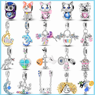 100 % Real 925 Sterling Silver Male Cat Female House Lizard Fit Pulseira Original Para Mulher Aniversário Fashion Jewelry Gift