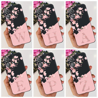 Para Motorola Edge 40 Neo 5G Capa Cartas Florais Populares Protetora De Silicone Macia Moto 40Neo Edge40