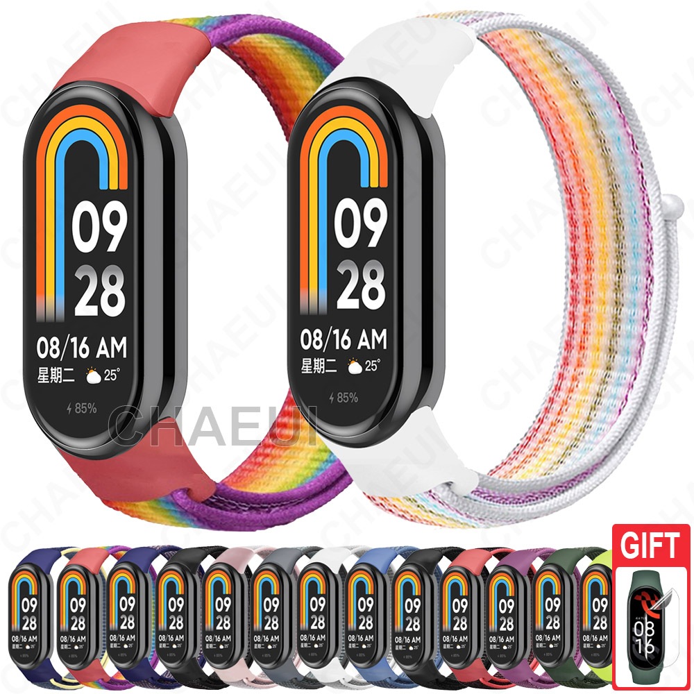Pulseira De Nylon Acessórios Banda Para Xiaomi Smart Band 10 9 8 / Band 10 Ceramic Edition em Oferta na Shopee