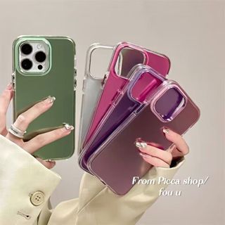 Estojo De Luxo Em Acrílico Fosco Eletroplatado Para iPhone 15 14 13 12 Pro Max 11 14promax À Prova De Choque Candy Cor Sólida Tampa Traseira Feminina
