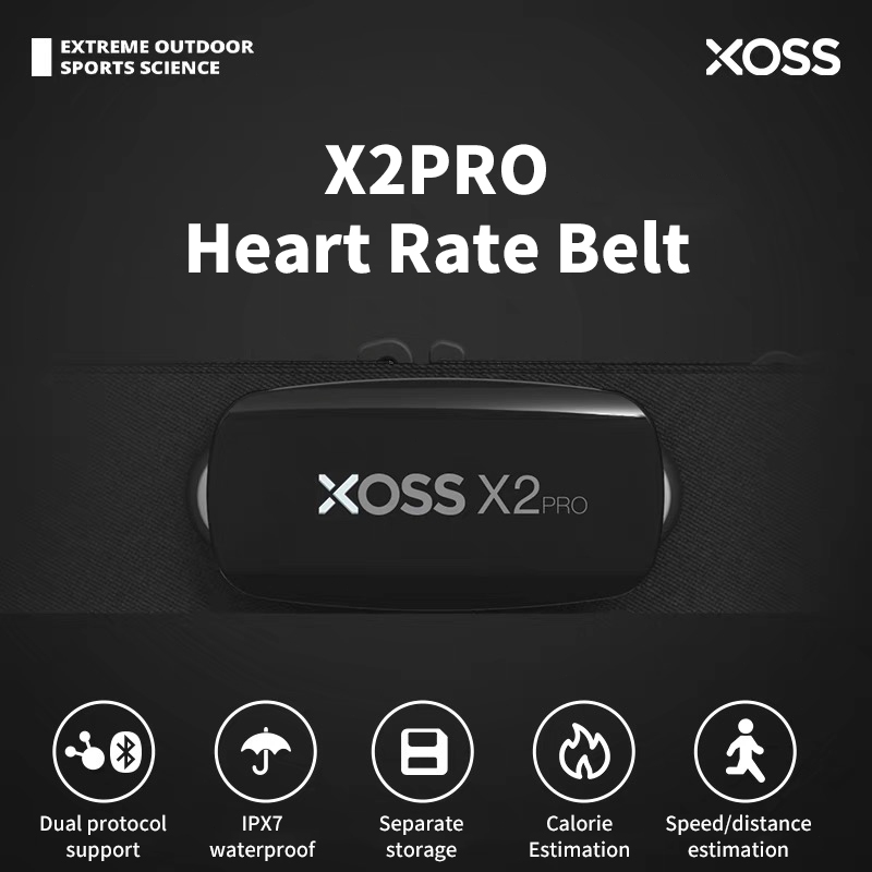 XOSS X2 PRO monitor De Frequência Cardíaca Correia Torácica Para Ciclismo ANT + Bluetooth IPX7 Sensor À Prova D'água GAR