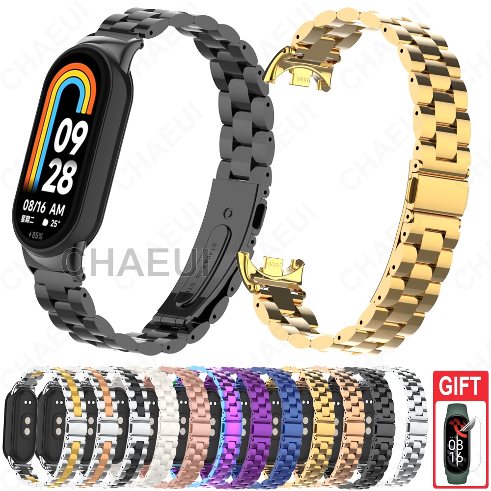 Pulseira De Aço Inoxidável , Acessórios De Substituição De Metal Para Xiaomi Smart Band 10 9 8 / Band 10 Ceramic Edition